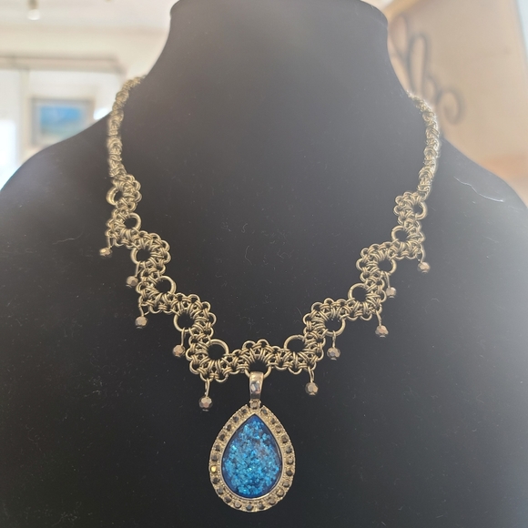 HOPE (my take on the Hope diamond titanic necklace - Picture 1 of 2